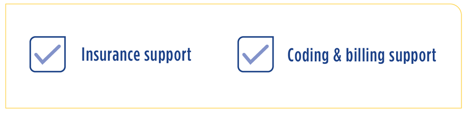 Insurance support and Coding and billing support